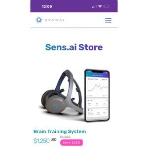Sens.ai BrainTraining System — Complete brain training device/system